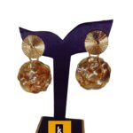 Round Entangled Gold Earrings