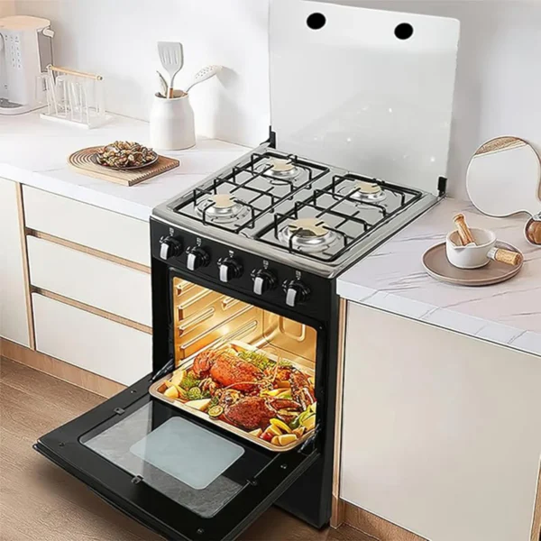 Volcano 50×50 4-Burner Gas Cooker with Oven, Grill & Lamp – Efficient, Stylish, and Built for Performance