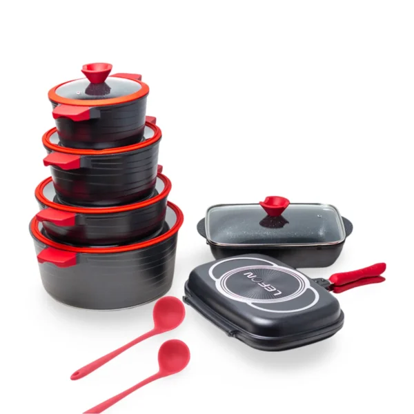 Lefon 14-Piece Non-Stick Cookware Set – The Ultimate Kitchen Essential!