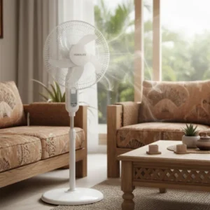 Smart 16-Inch Rechargeable Standing Fan: Efficient Cooling Anytime, Anywhere
