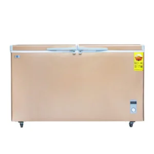 Nasco NAS-500FL-DD Chest Freezer – Premium Gold Finish with Dual-Door Convenience