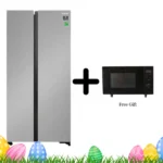 Nasco NASF2-55S Side-by-Side Refrigerator – Sleek Design Meets Practical Cooling