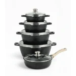 LEFON 10PCS Granite Cookware Set – Nonstick, Durable & Elegant Kitchen Essential