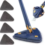 360° Triangular Rotating Hand Mop – Deep Clean Every Corner with Ease!