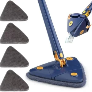 360° Triangular Rotating Hand Mop – Deep Clean Every Corner with Ease!