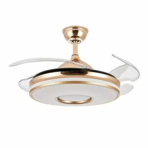 Retractable Golden Fanlight With Bluetooth + Remote Control 
*3 Color Changeabl + Remote