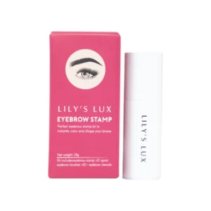 Eyebrow Stamp Kit - Waterproof Brow Shaping Powder with 10 Stencils & Brushes
