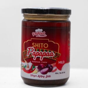 Firstpick Glass Jar Shito Papapaa Black Pepper Sauce 600g Hot/Mild