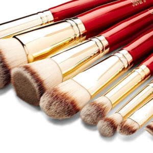 Juvia's Pro Red Makeup Brush Set - 9 Brushes