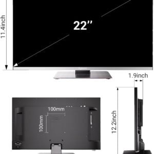 SYLVOX 22 Inch 12/24V RV TV, 1080P FHD Google Smart TV, 9-32V Wide Voltage