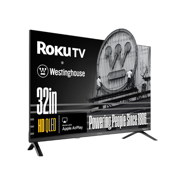 Westinghouse QLED Roku 32 Inch Smart TV, HD, Dolby Audio, AirPlay 2, Alexa