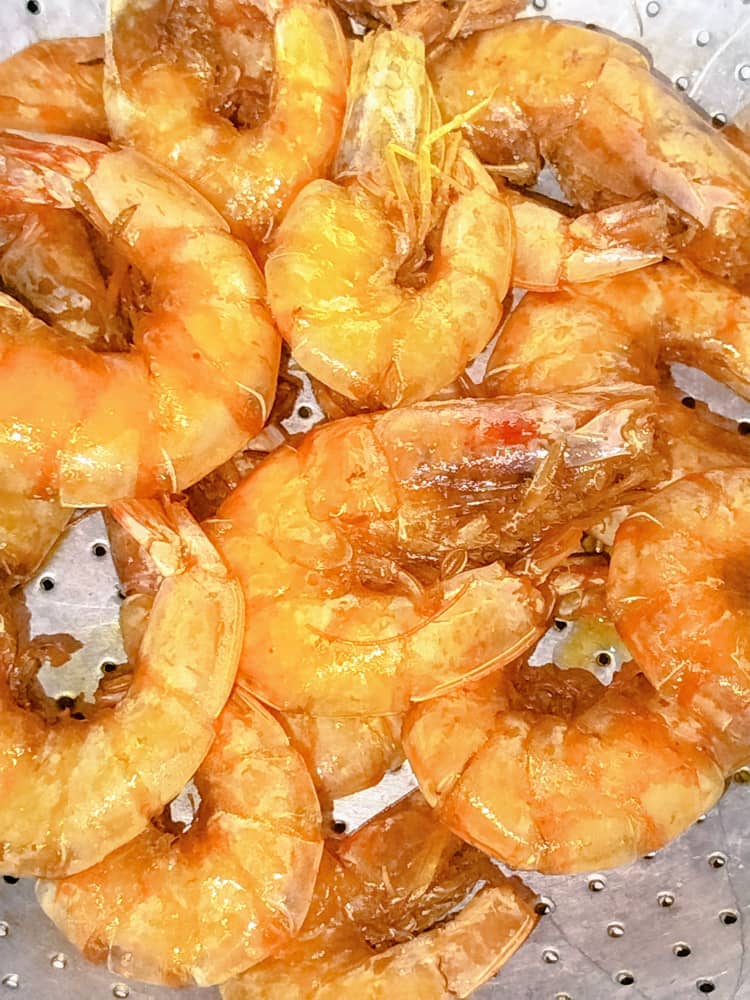 Fried lagoon shrimp
